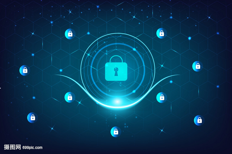 科技网络线条 信息技术浪潮下的蓝色蓝图