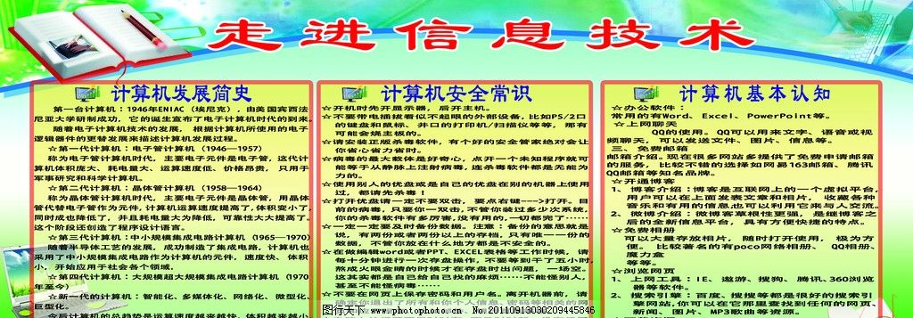 信息技术展板图片 数字时代的窗口与桥梁